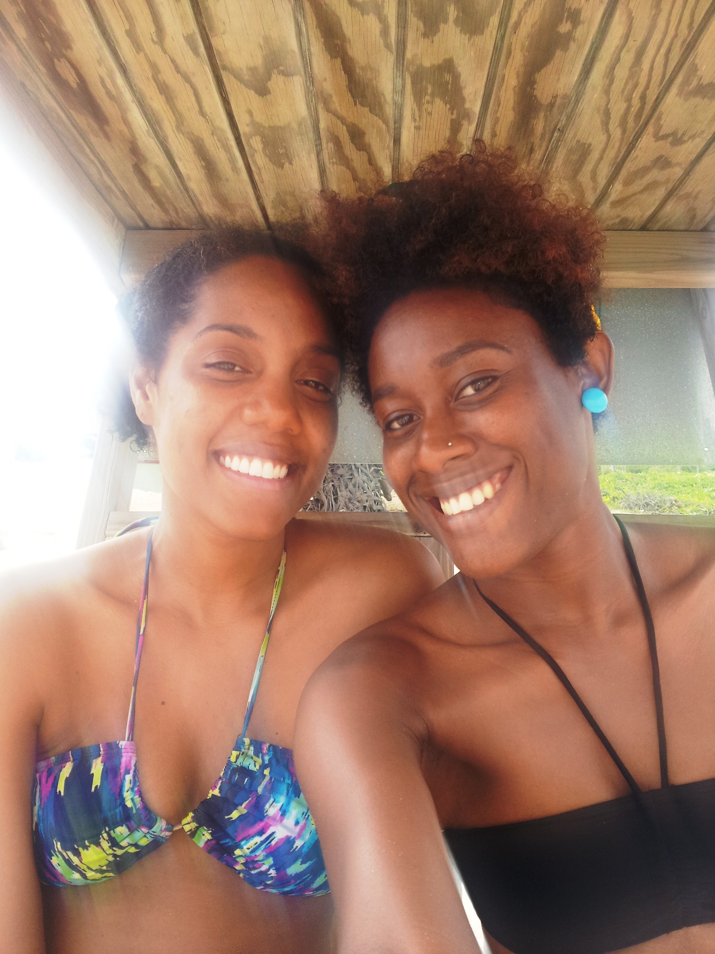 Chenee Daley (left) and I all tanned and stuff... woot! 